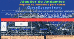 Desktop Screenshot of alquilerdeandamios.com.ar