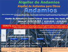Tablet Screenshot of alquilerdeandamios.com.ar